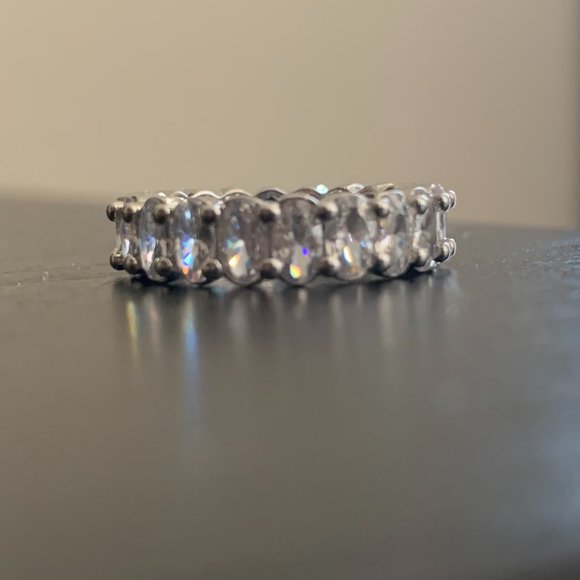 925 silver ring with cubic zirconia - Picture 2 of 6